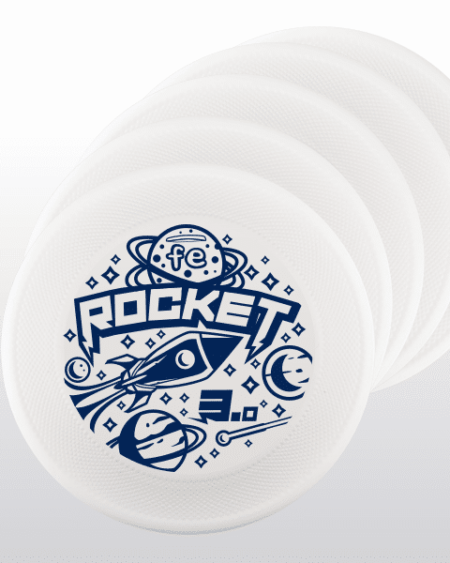 set-up 5 frisbee ROCKET FE bianco white medium bite performance generazione 3
