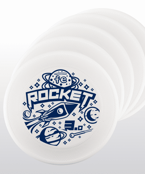 set-up 5 frisbee ROCKET FE bianco white medium bite performance generazione 3