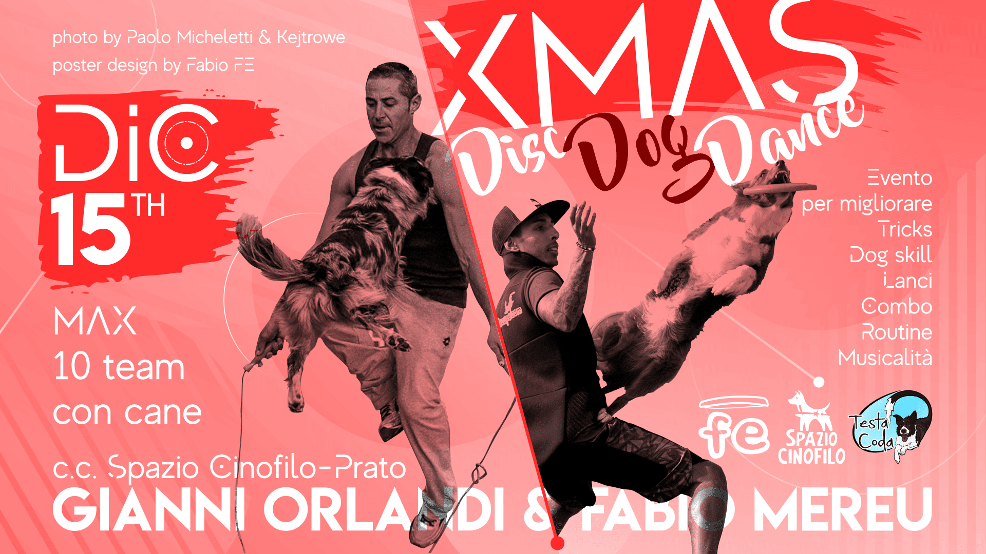 Xmas Disc Dog Dance- prato 15 dicembre 2019